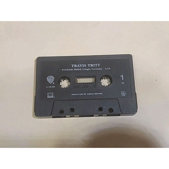 Travis Tritt – Foolish Pride (Cassette Only Single, 1994 Warner Bros) Country - Picture 1 of 3